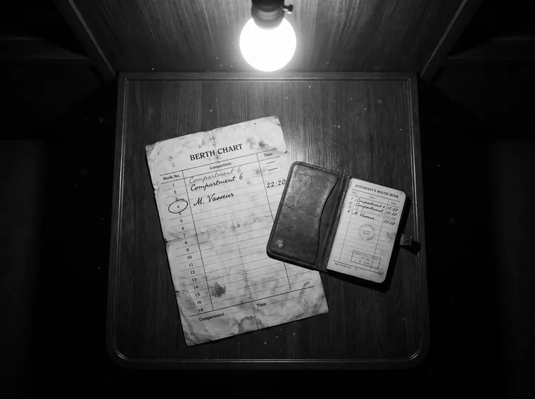 The Saint-Croix Sleeper · Berth chart and round book